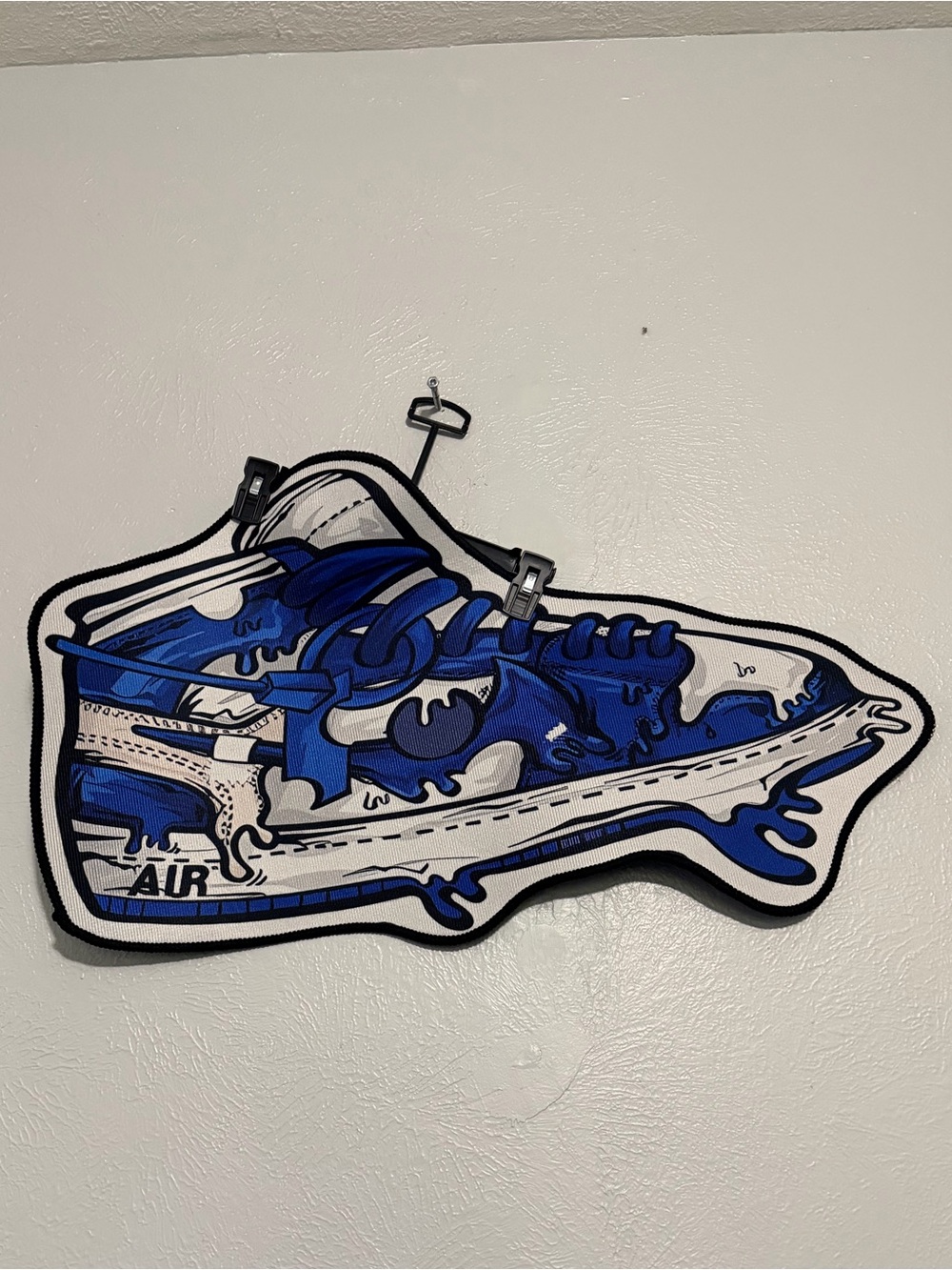 Nike Air Force 1 Mid Unisex Mid Top Multicolor Custom Made Rug/Wall Decor 31x19